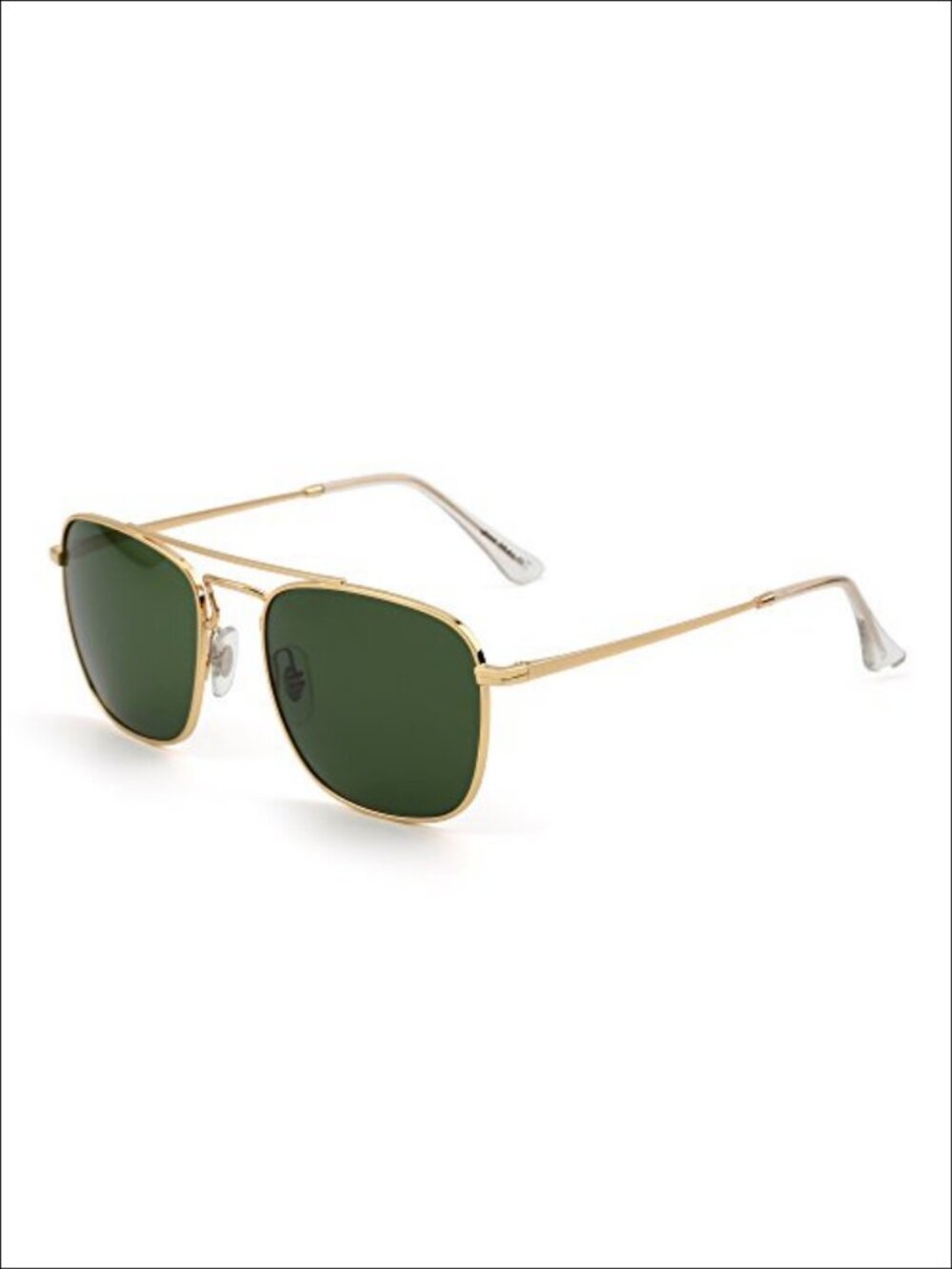 Square Aviator Sunglasses Premium Glass Lens UV400 Full Frame Unisex